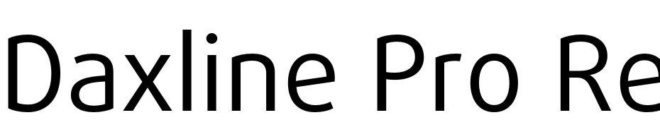 Daxline Pro Regular Yazı tipi ücretsiz indir